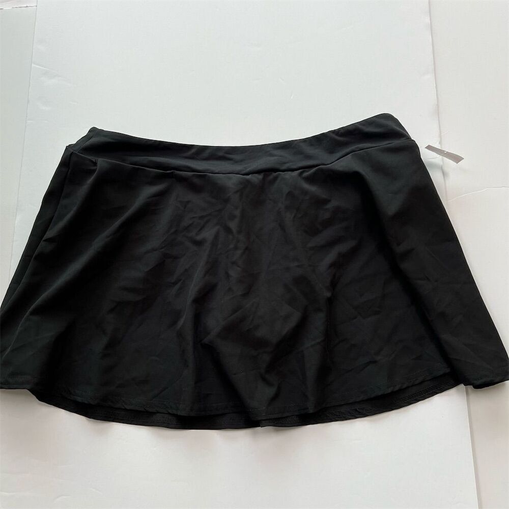 La Blanca Black Swim Skirt Bikini Bottom